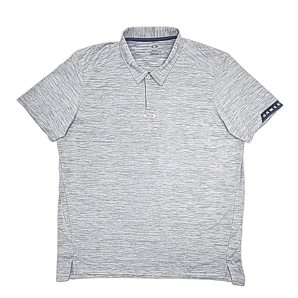 Oakley Golf Polo Shirt Blue Sz XXL 2XL Tailored Fit Short Sleeve Lightweight Men - Picture 1 of 11